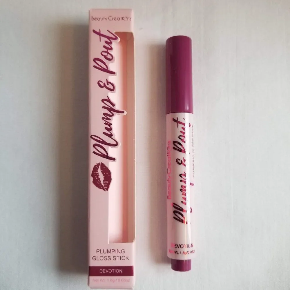 Beauty Creations - Plump & Pout Plumping Gloss Stick - Devotion (Plum Berry)